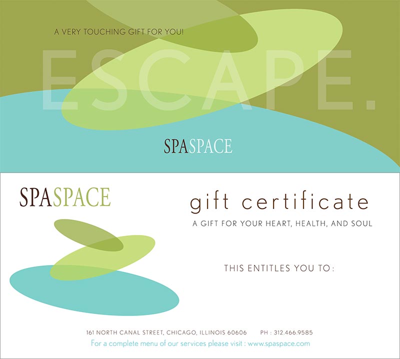 spa gift certificates