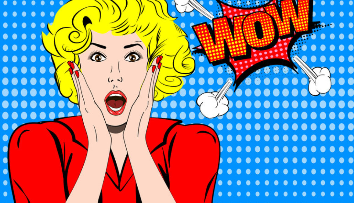 Wow. Wow face. Wow expression. Surprised woman with open mouth vector. Pop art wonder woman. Wow emotion. Wow Comic woman. Surprised pop art girl. Shock. Shock woman. Surprised face. Wonder face.